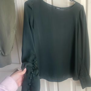 Express green dress shirt